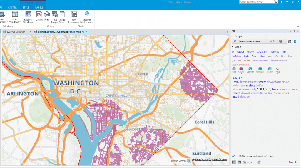 MapInfo Pro v2019 Screenshot